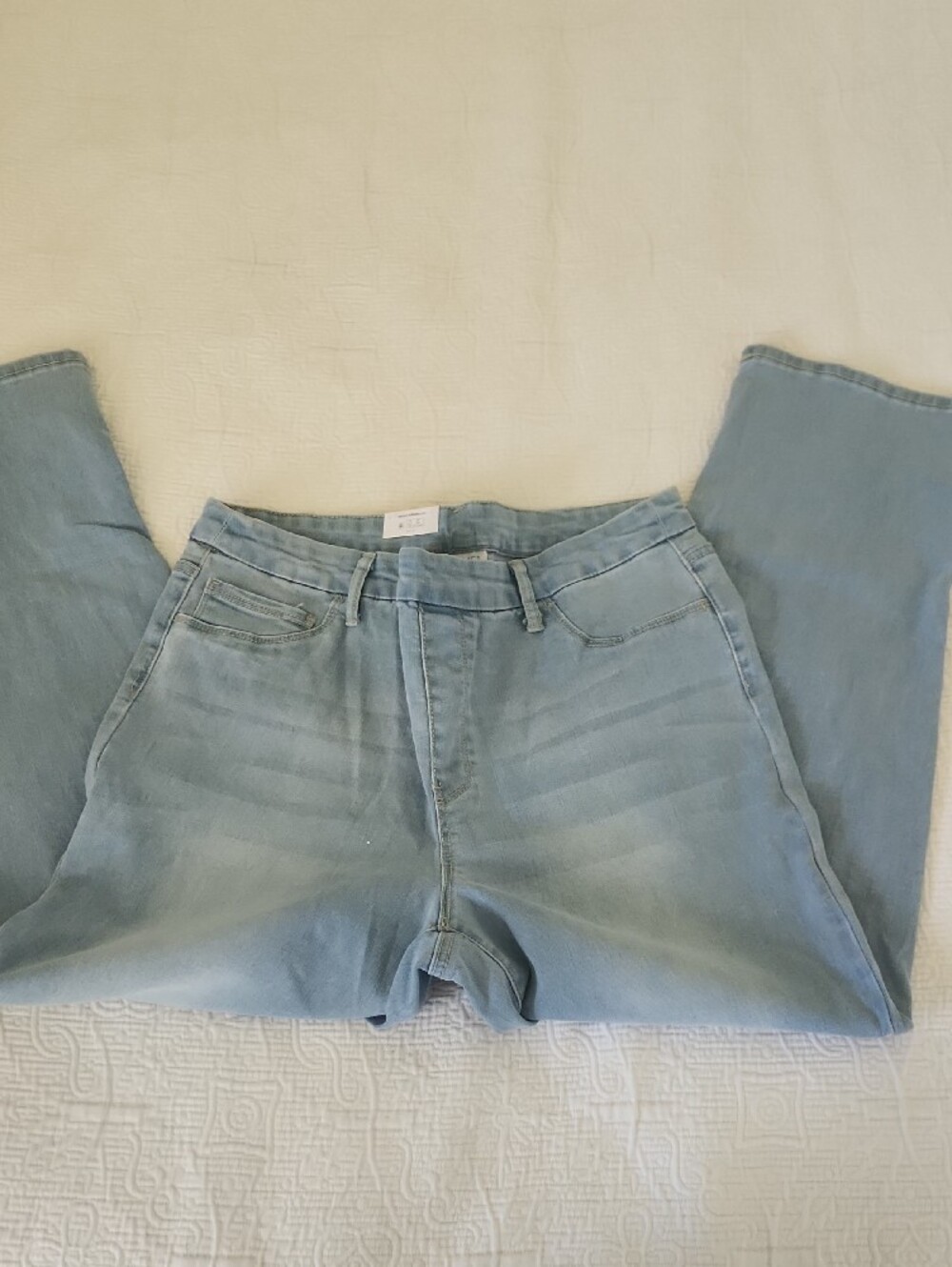 Time and Tru Light Blue Straight Leg Jeans - Picture 4 of 4